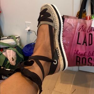 tie up sandals from zara